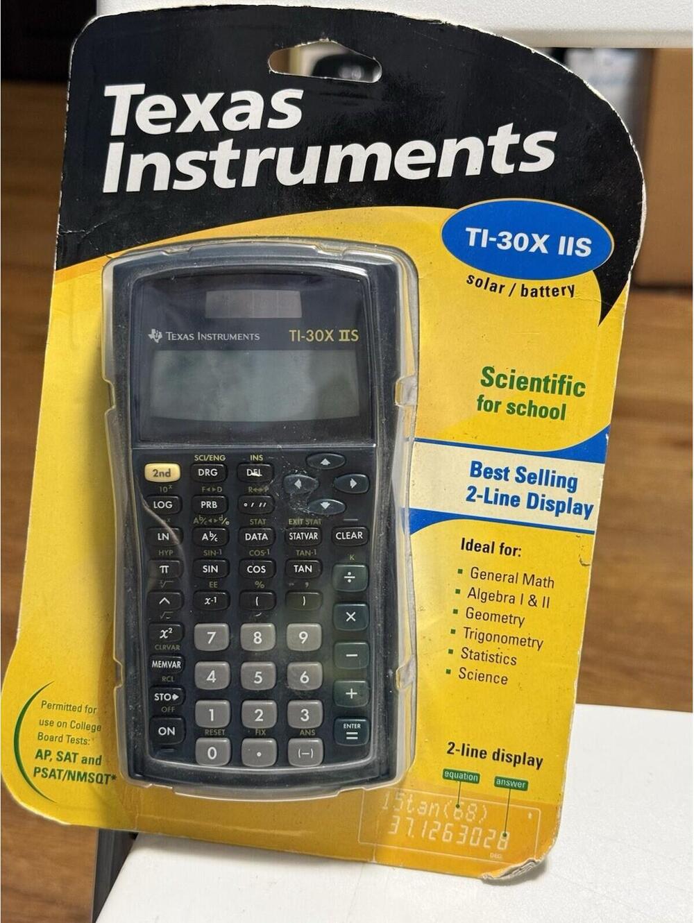 Texas Instruments TI-30X IIS Scientific Calculator 2 Line New in Package